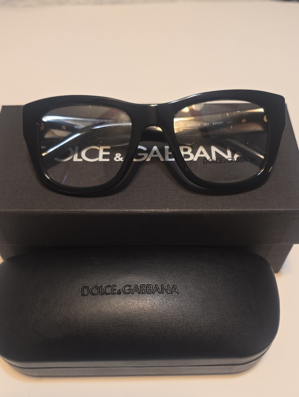 Dolce & Gabbana  Mens Black Frame Glasses .